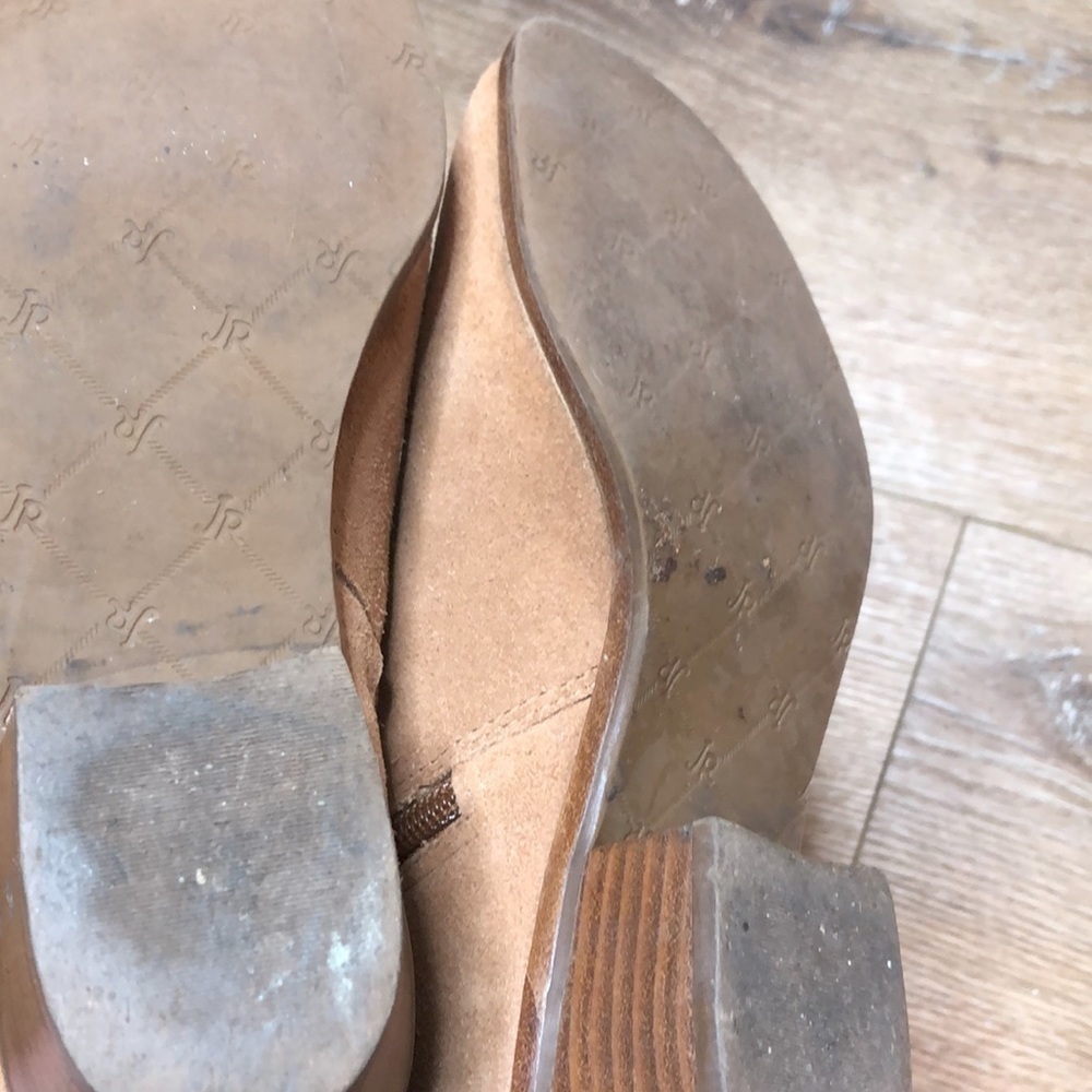 Jack Rogers Bailee Tan Suede Ankle Boots Size 6M - Picture 7 of 8